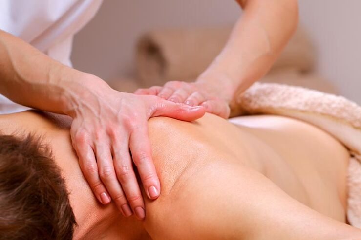 Massage treatment of cervical osteochondrosis
